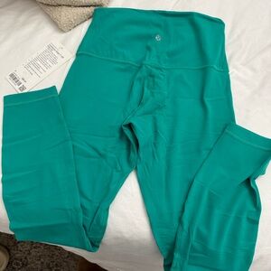 lululemon align size 6 25” kelly green leggings new with tags